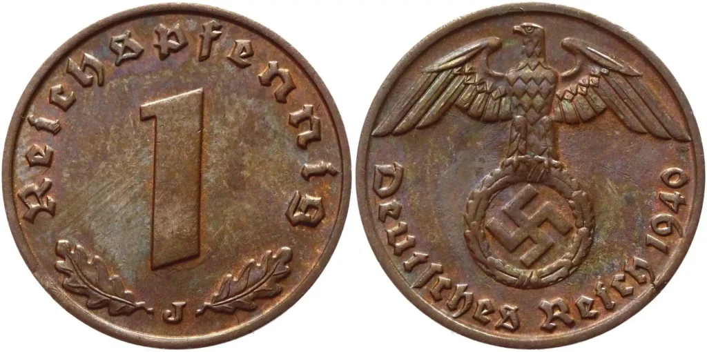 1 Reichmarck porfe Chris Jara moneda Nazi