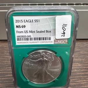 American Eagle 2015 Plata NGC MS69 Monederia Cuenca 1