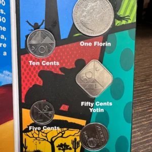 Álbum Coleccionador Aruba Serie Completa de Monedas Condición AU 4